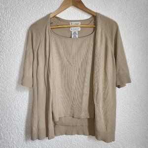 Tank with cardigan set